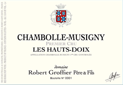 2018 Chambolle-Musigny 1er Cru, Les Hauts-Doix, Domaine Robert Groffier